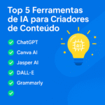Top 5 Ferramentas de IA para Criadores de Conteúdo
